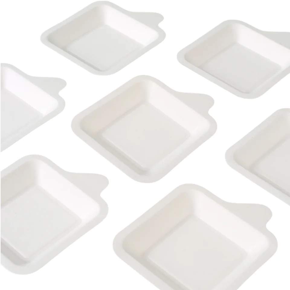 Custom Printed 6 7 8 9 10 Inches Disposable Paper Plate White and Gold Dot Dessert Plates Round Paper Plates for Wedding Party