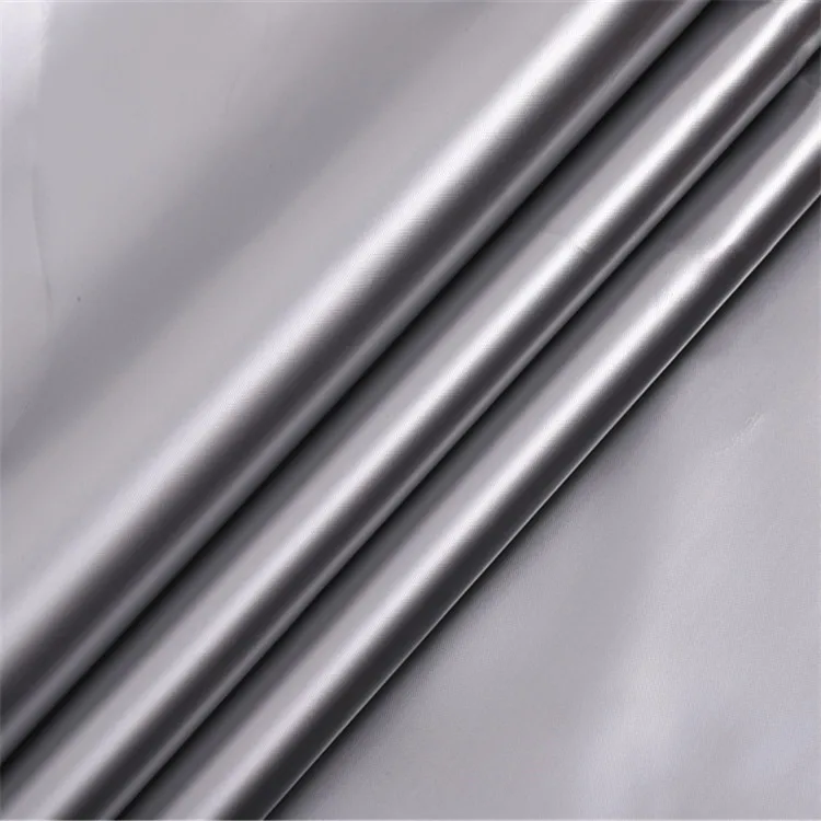 100% polyester 170T/190T/210T  taffeta  silver coated fabric waterproof fabric for curtain