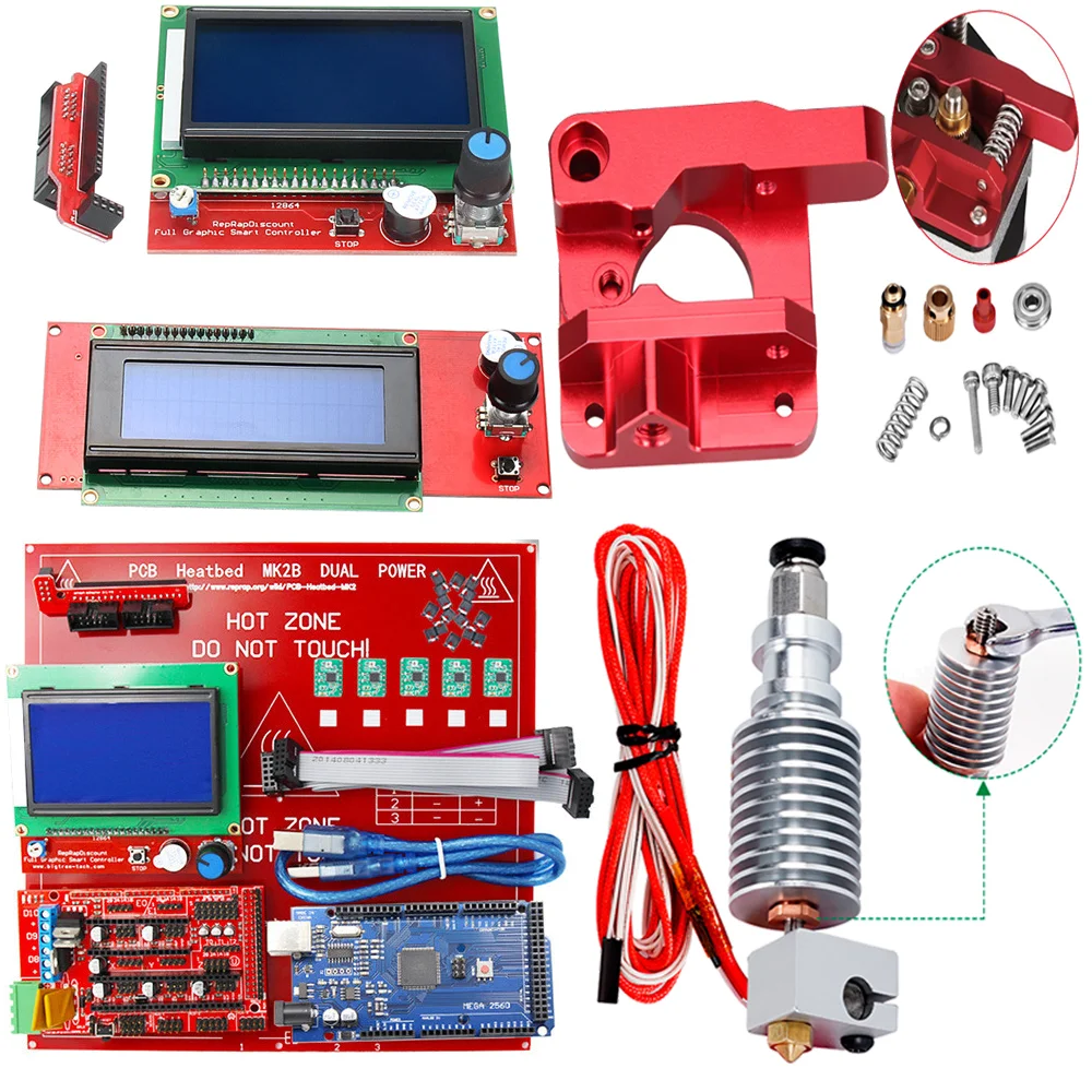 Printer Spare Parts 3d Printing Accessories Kit  3d Printer extruder 3d Printer parts