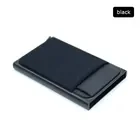 Front Pocket RFID Blocking Carbon Fiber Metal Wallets for Men Leather Phone Card Holder Card Holder Metal Leather Wallet