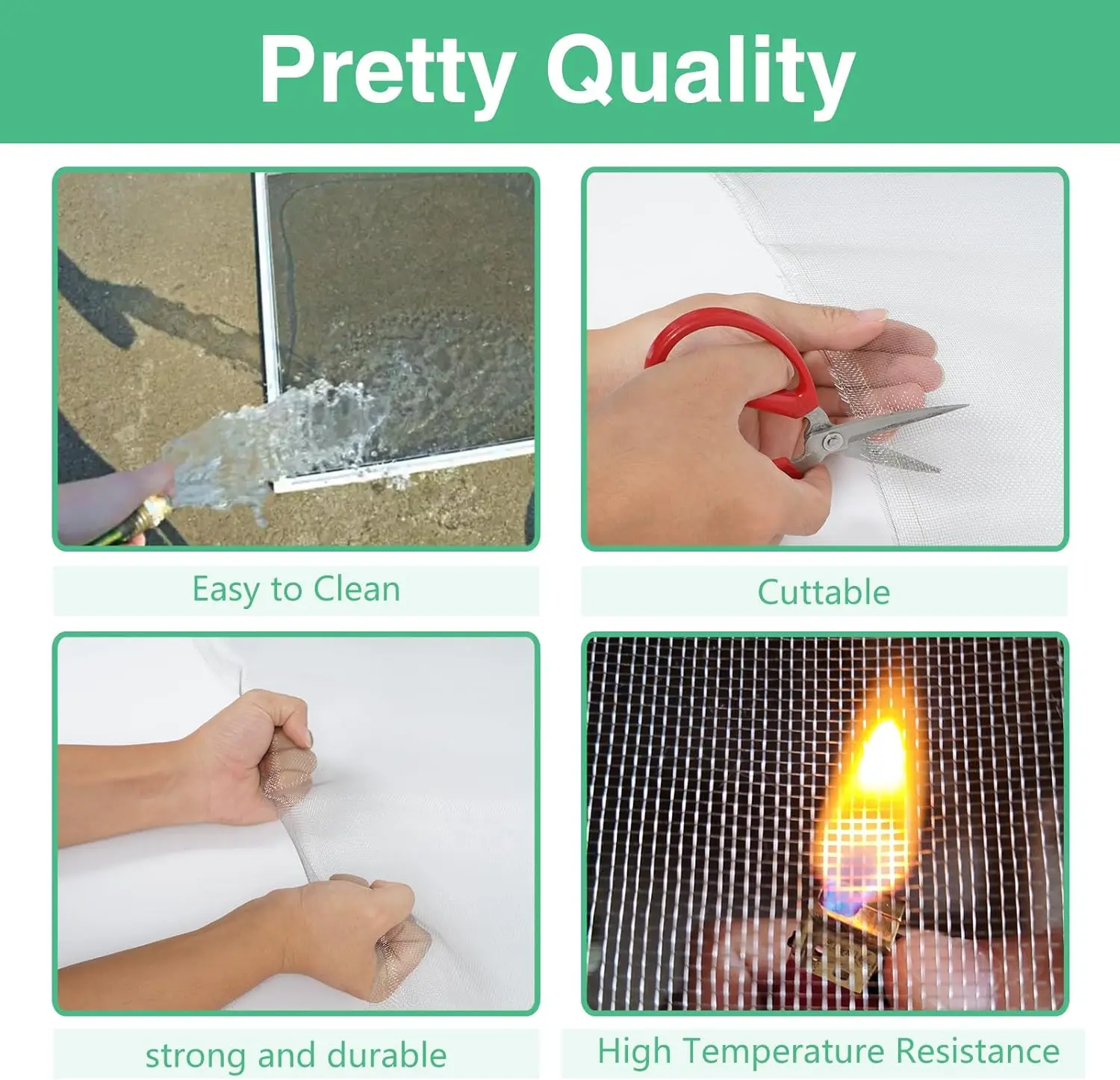 Fly Screens Roll for Windows 304 Stainless Steel Insect Mesh 3.3 x 98.4ft Woven Wire Mesh Roll 20 Mesh