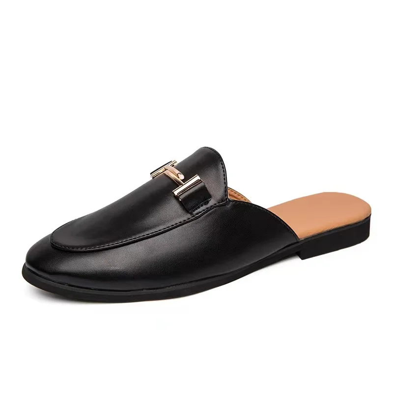 2023 New Loafer Shoes Mens Arabic Sandal Men Leather Slippers Sandals Male Leather Palm Home Slippers For Men Leather Slippers