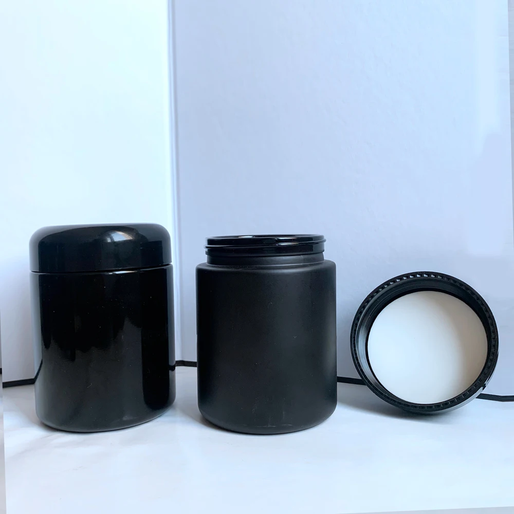 Wholesale Custom Round Airtight Glass UV Jars Uv Resistant Jar with Bakelite Cap