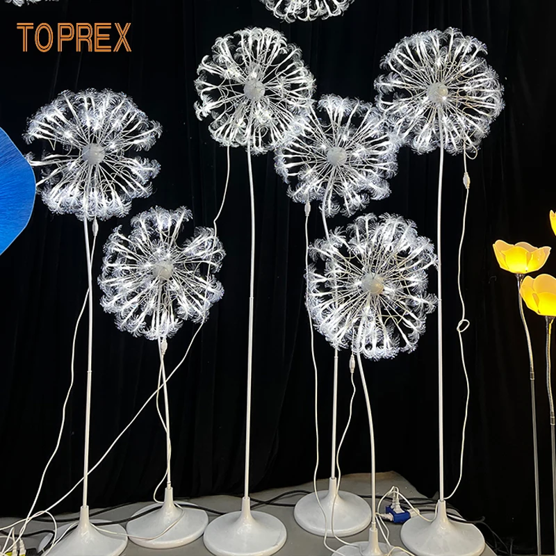 Warm White Dandelion Light Stage Props Wedding Aisle Decor and Event Decoration Equipment for Wedding Events