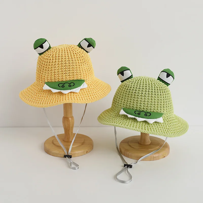 2024 NiYang Summer new unisex children sun hat knitted fun animal style cute fisherman hat