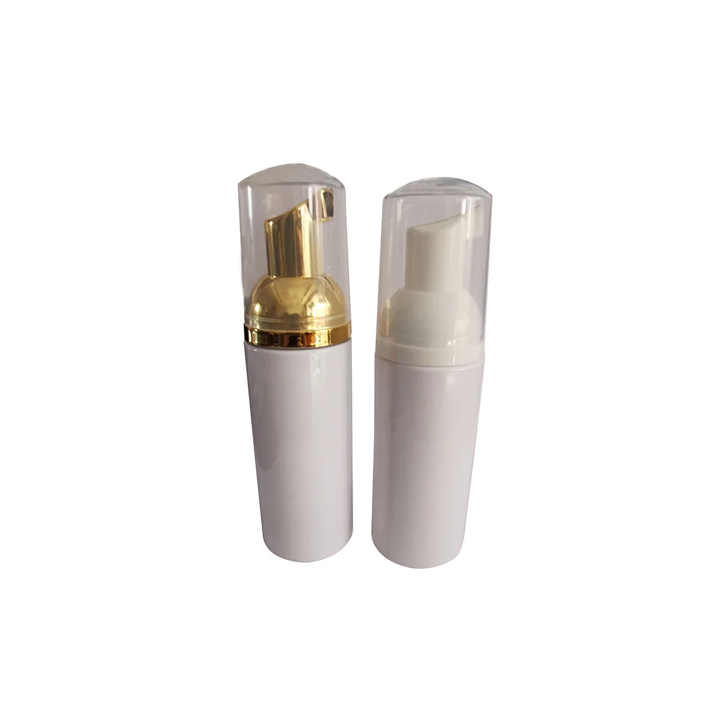 Stock 50ML White Plastic Foam Pump Bottle PET Foaming Soap Dispenser Bottle