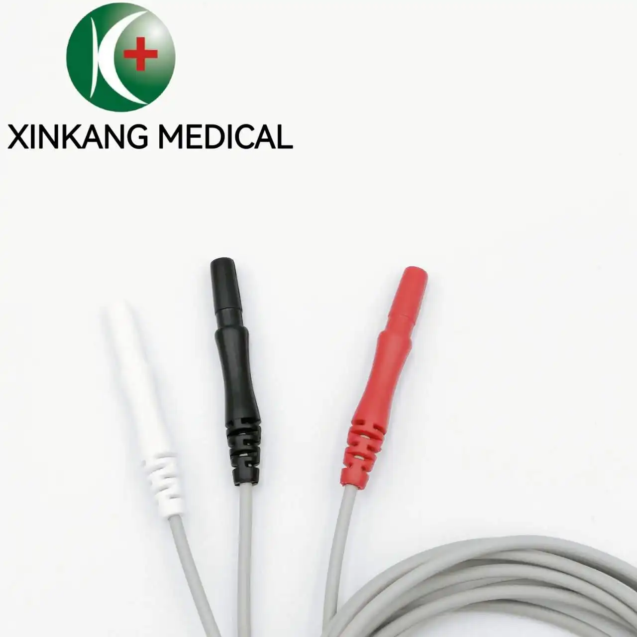 Factory Wholesale 3-Lead Snap Button Ecg Leadwires Compatible Din Ecg Leadwires