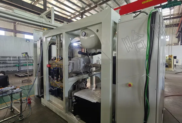 Cosmetic plastic packing vacuum metallizing machine plasma PVD chrome vacuum coating machine UV spray painting line