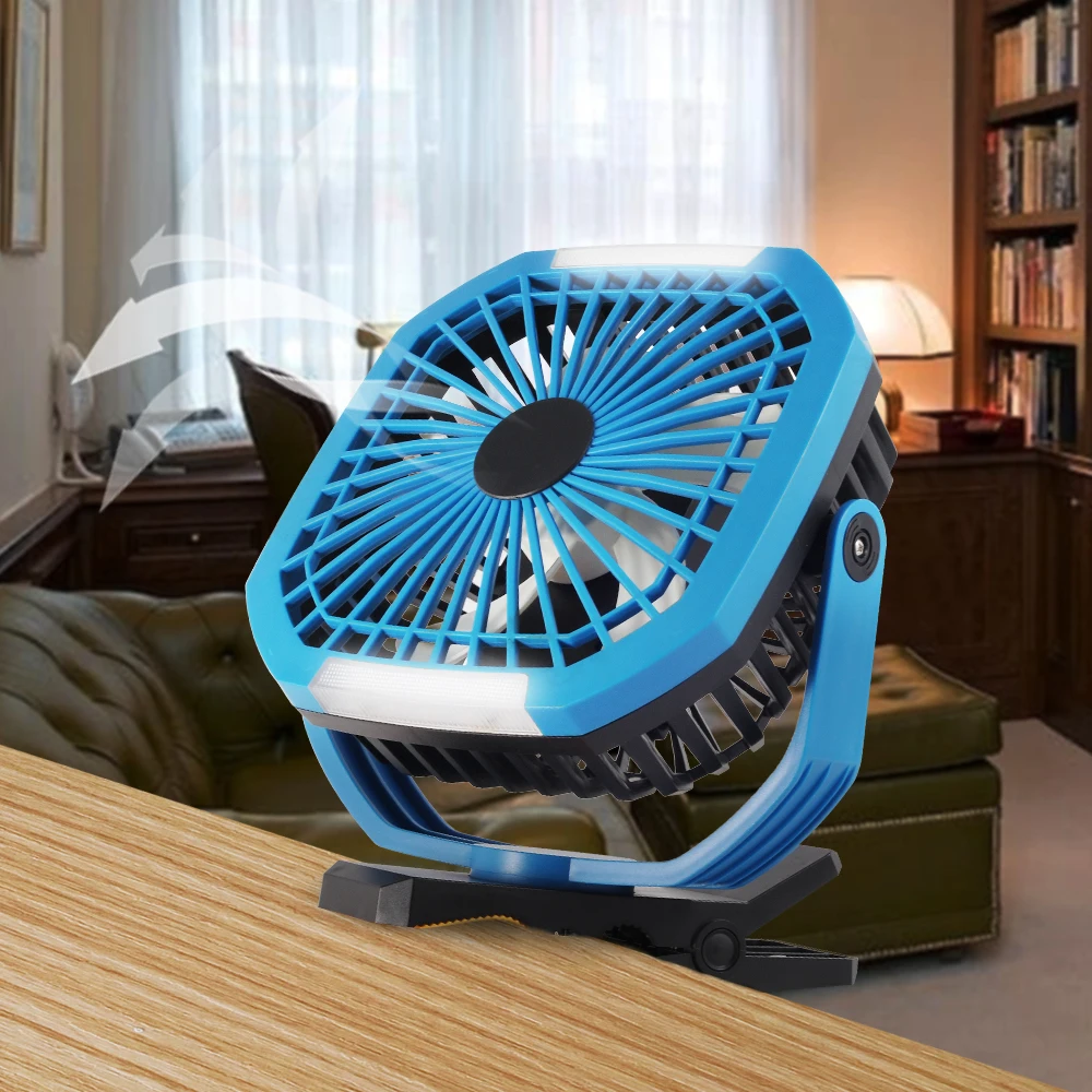 Multifunctional Rechargeable lithium battery portable outdoor camping tent clips fanlight  5V fan