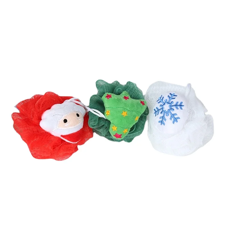 Eco-Friendly Natural Floral Shower Soap Holder Stylish Design Body Mesh Bath Ball Bathroom Accessory made of Sponge Material