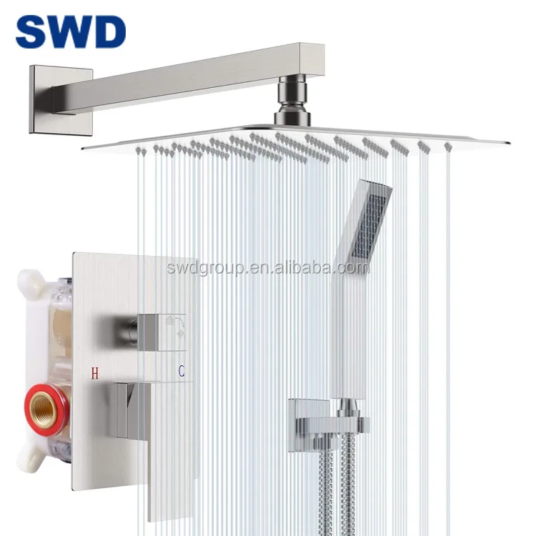 Port2020 новый стиль смеситель для душа с переключателем для ванной кран в стену Скрытая Душевая система