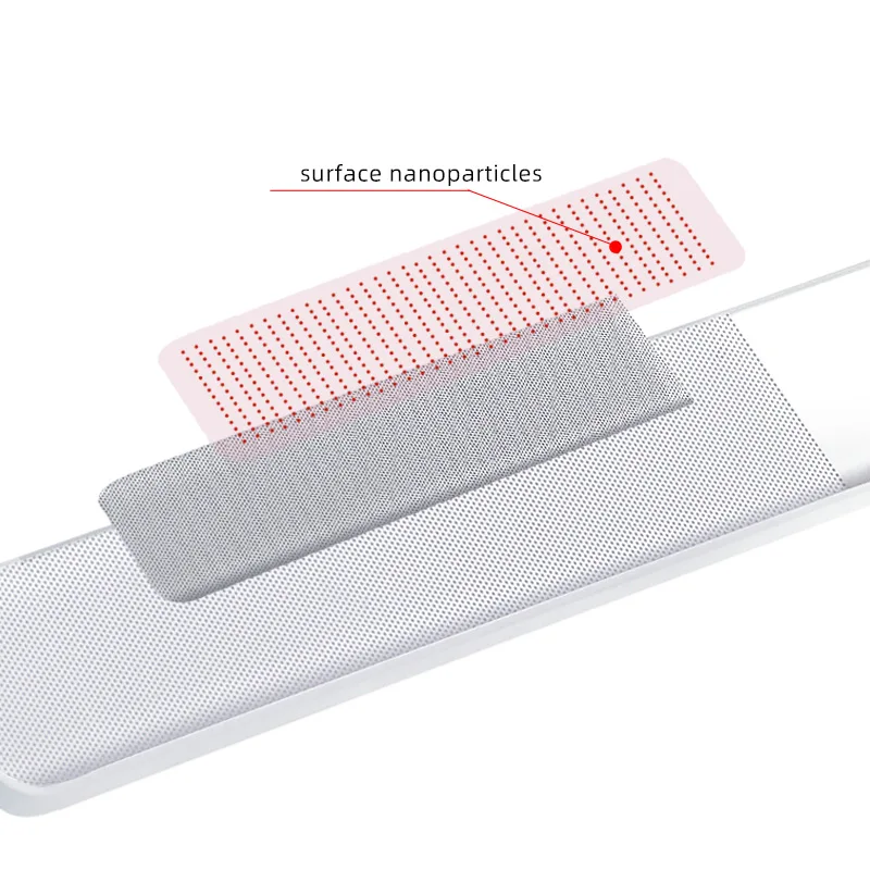 Custom printed logo box shaped glass nail file Double sided nail polish file Durable nano glass nail file