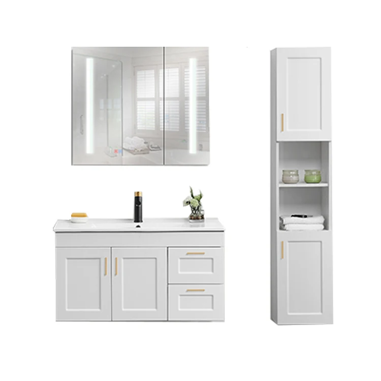 2020 new design PVC simple bath vanity