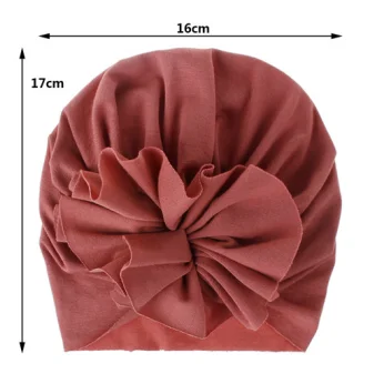 4248 Baby Headband Accessories Newborn Infant Kids Boy Girl  Turban Knot Cotton Beanie Hat Flower Solid Soft Head wraps