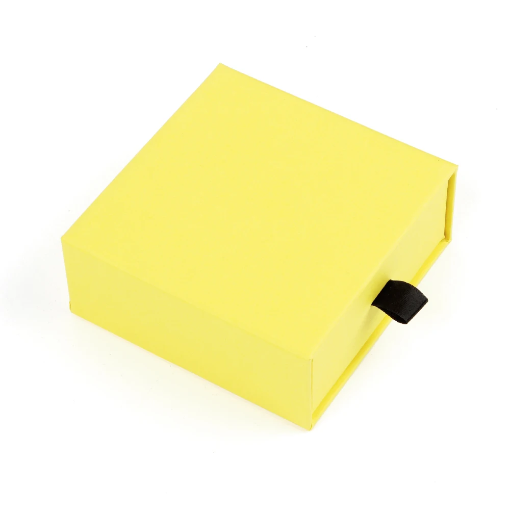 Ready Red Orange Yellow Colorful Rigid Cardboard Slide Out Drawer Jewelry Packaging Box