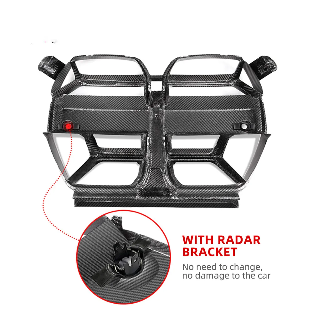 Dry Carbon Fiber G80 M3 front grill M3 M4 CSL Style car grilles carbon parts auto parts M3 M4 G80 G82 G83 Front Bumper Grill