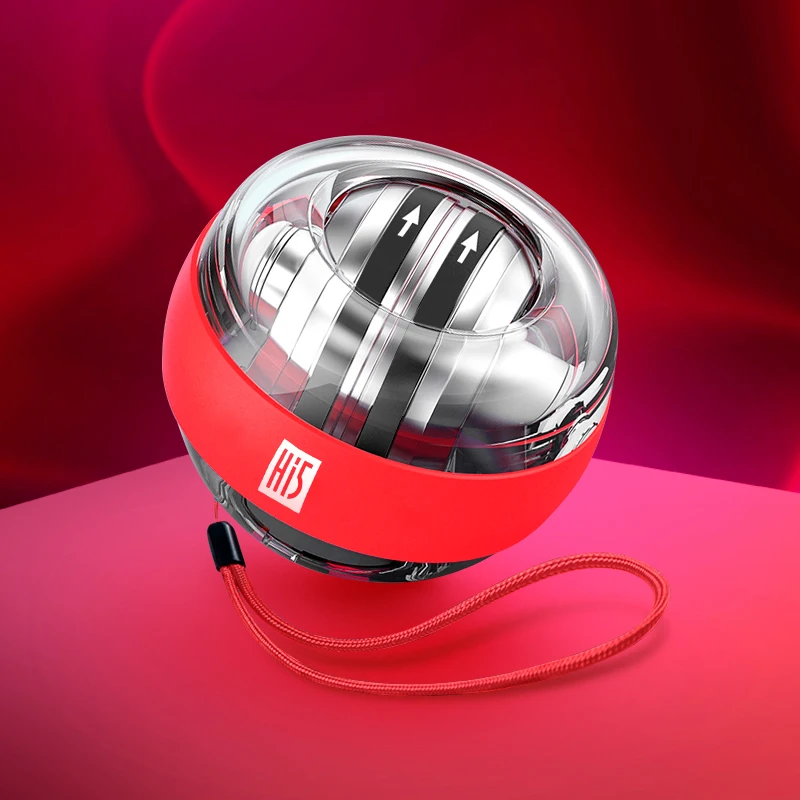 
Auto Start Design Noiseless Running LED Power Ball Fitness Wrist Exerciser Eco-Friendly Portable Exercise Power Ball 