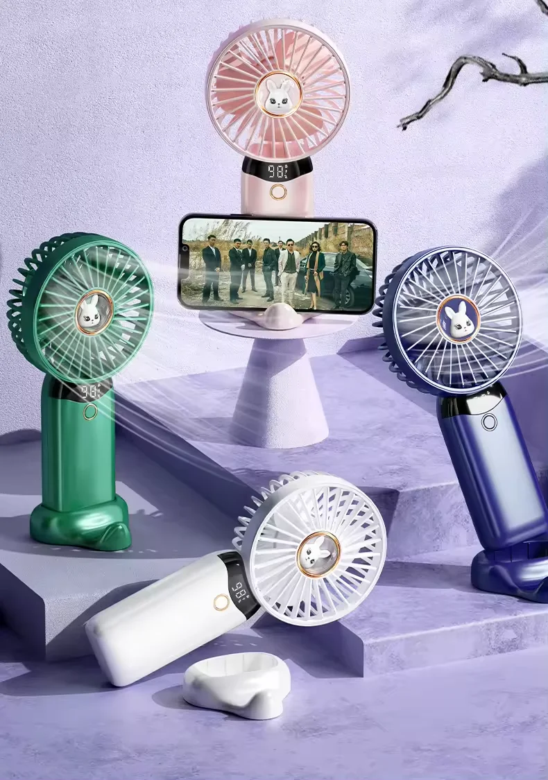 small fan mini Portable mini hand fan Cool Small Usb Rechargeable Desk Fan With Built-in Battery