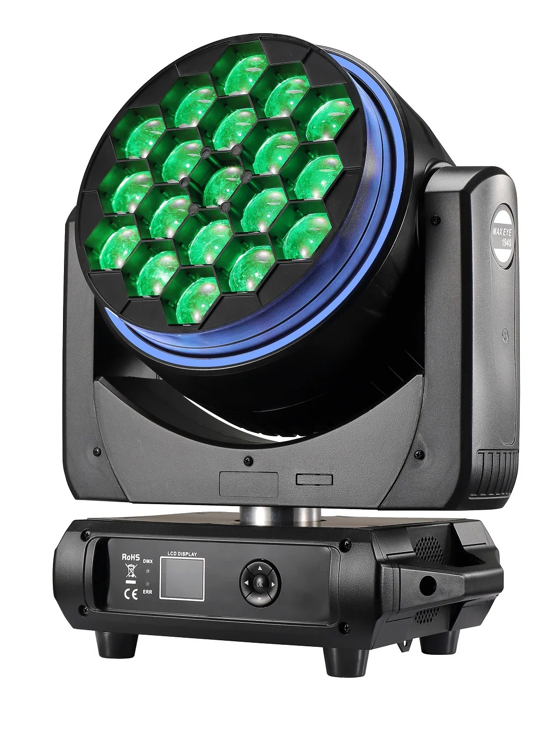 High Powerful Brightness 19pcs 40W RGBW 4in1 Big Bee Eyes Moving Led Zoom Wash Moving Head Light For Event