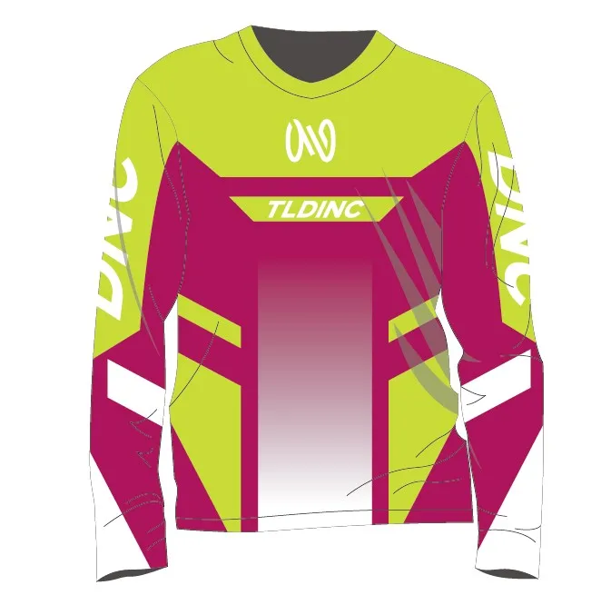 2022 Custom Made Logo Design Adults Wholesale quick dry sublimation print Motocross Racing Wear Shirt