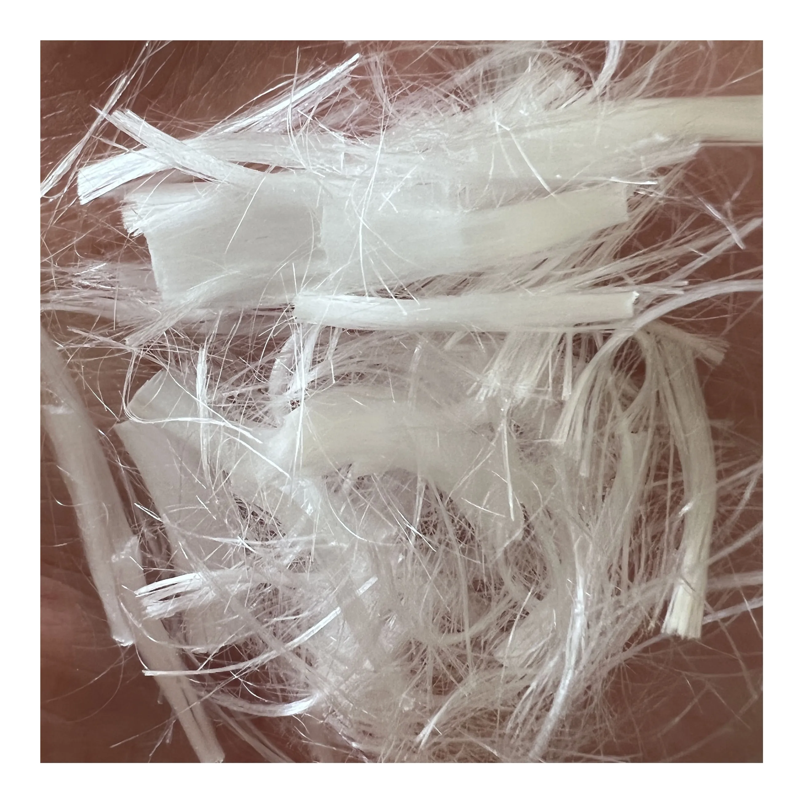 White Concrete Reinforcement Fiber Anti Cracking Synthetic Polymer Microfiber