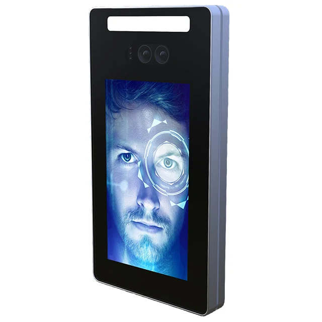 7 inch Two Cameras Real Time Human Body Detection Turnstile Face Recognition Terminal