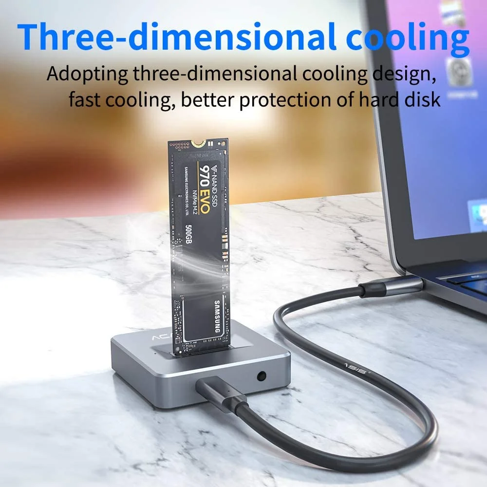 ACASIS USB C 3 1 Gen2 10 Гбит/с Dual & Single Bay Offline Clone M.2 NVME SSD корпус для копий