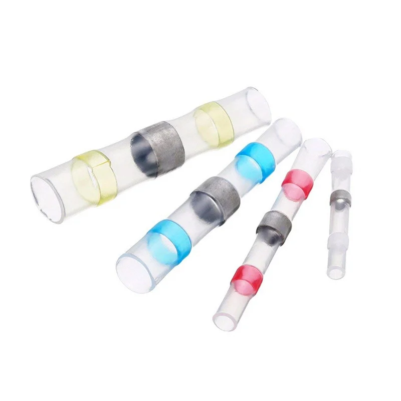 Waterproof Insulated solder seal Heat Shrink Butt Connectors Heat Resistant soldering Electrical Wire SpliceTerminals
