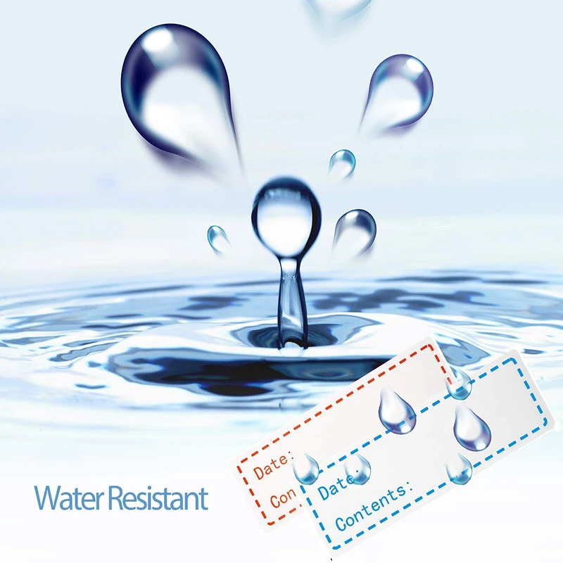 2021 New Arrival Self Adhesive Removable Freezer Refrigerator Food Storage Container Paper Sticker Labels