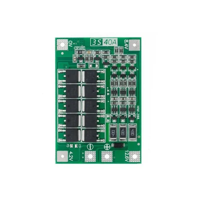 Защитная плата PCB зарядного устройства для литий-ионной, литиевой батареи 3S 40A 18650 с балансировкой для двигателя перфоратора 14,8 в 16,8 в модуль Lipo