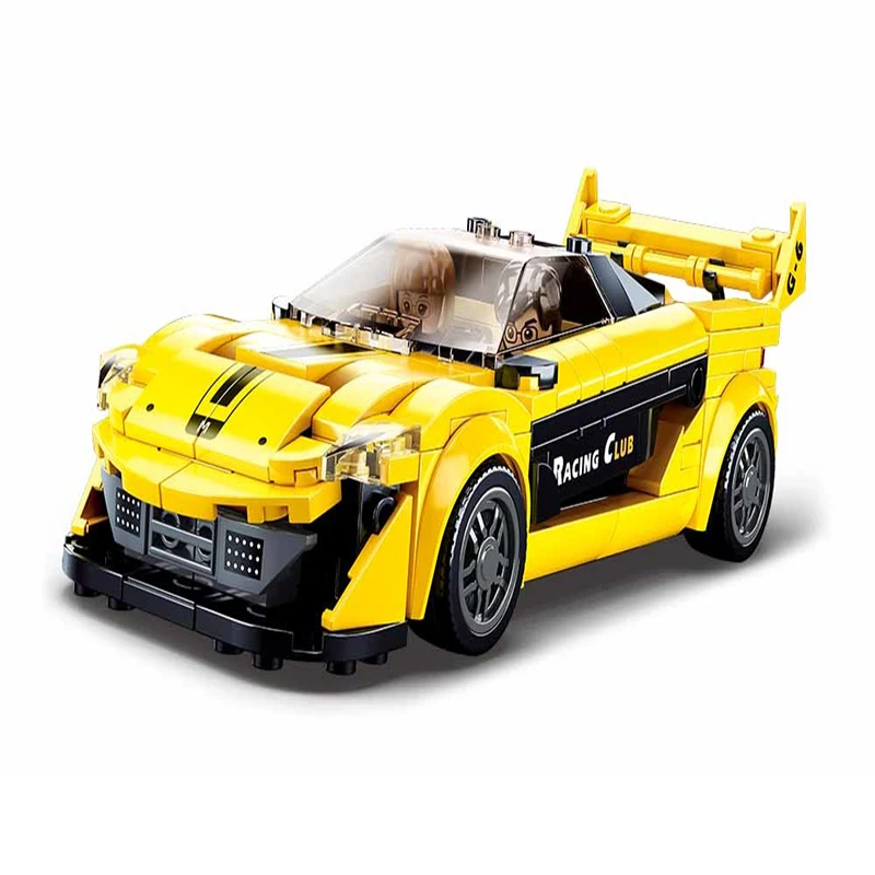 Sluban Educational Bricks Toys Small Particle Bricks Collection Gift M38-B0956 P One Super Racing Car Model Bricks