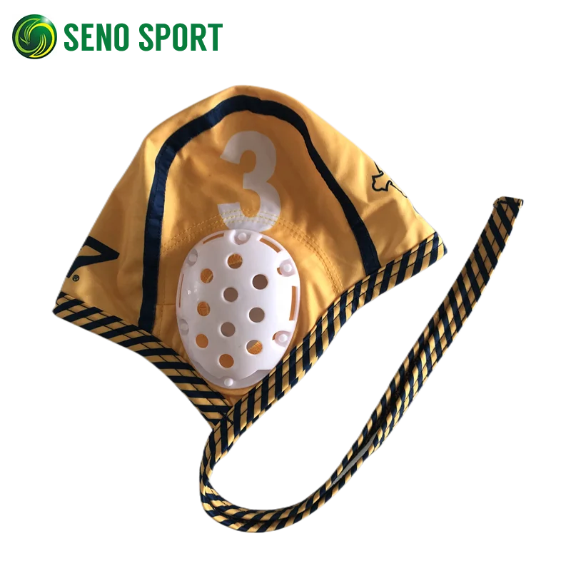 Custom Printed Number 1 Water Polo Goalie Cap With Ear Protection