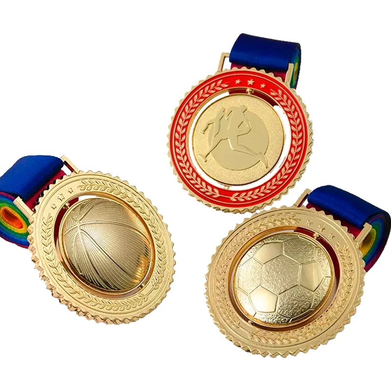 Custom Made Logo Zinc Alloy Silver Enamel Bronze Medallion Engraved Sports Finisher Medals Metal Medals