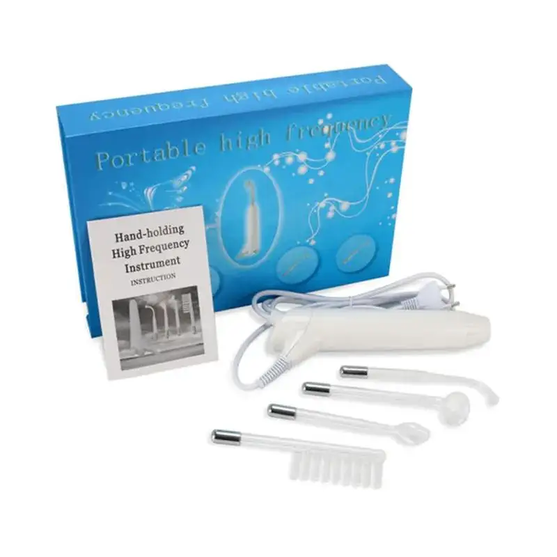 Handheld Acne Treatment Facial Lift Skin Tightening 4 in 1 High Frequency Skin Therapy Machine Skin Therapy Wand