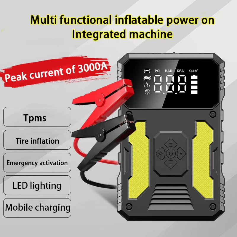 150PSI Portable Car Air Pump Tire Pump Multifunction Car Battery Jump Starter with Air Compressor