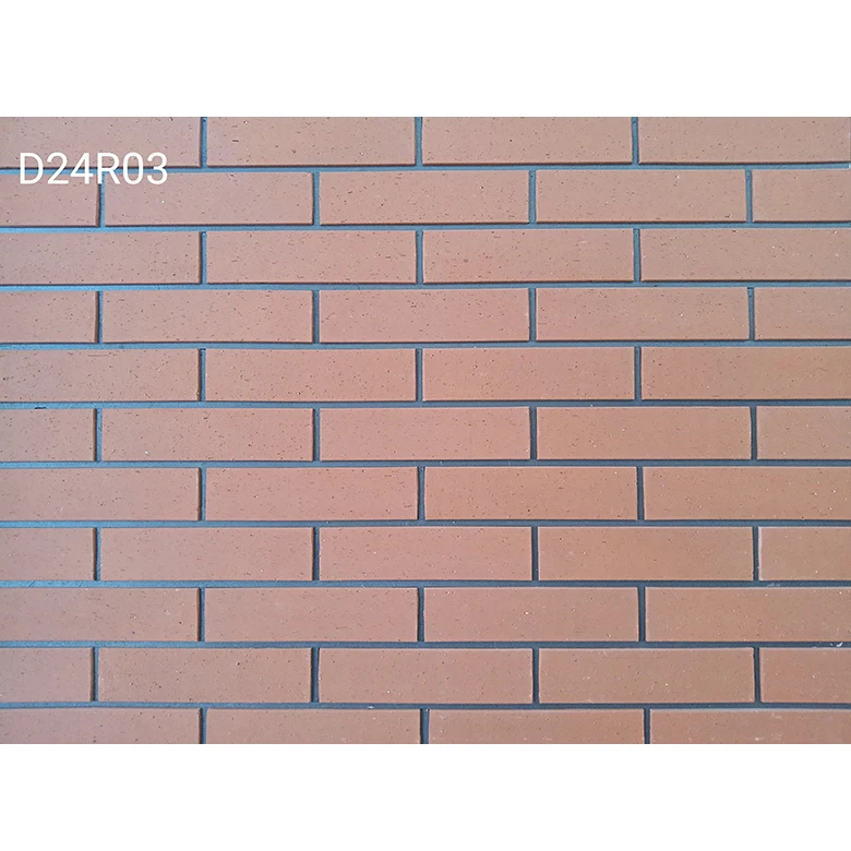 Hot selling exterior retaining wall facing thin clay brick slip clinker brown red wire cutting facade cladding terracotta bricks