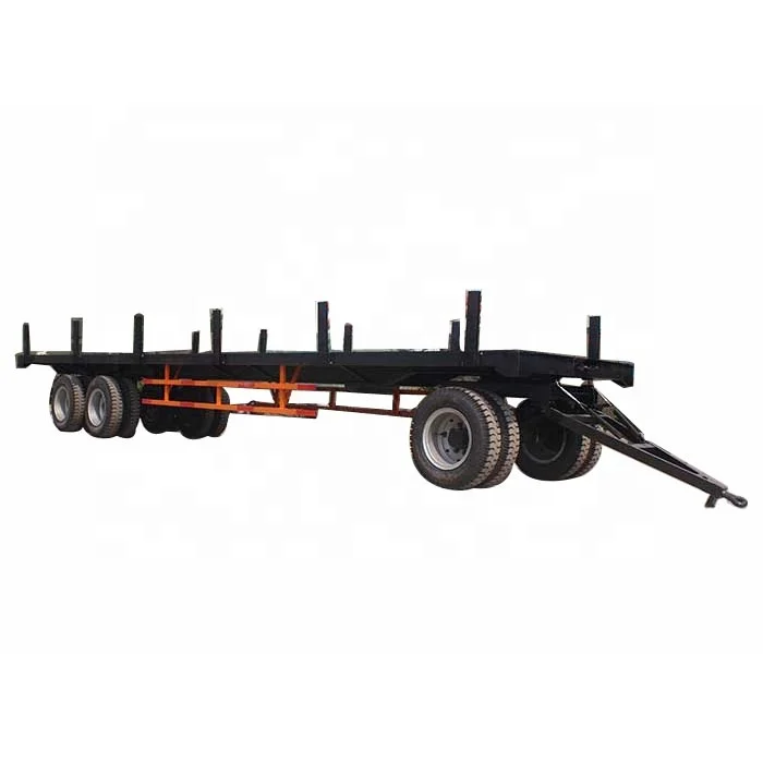 Agricultural use Double tyre platform trailer flat trailer for sale