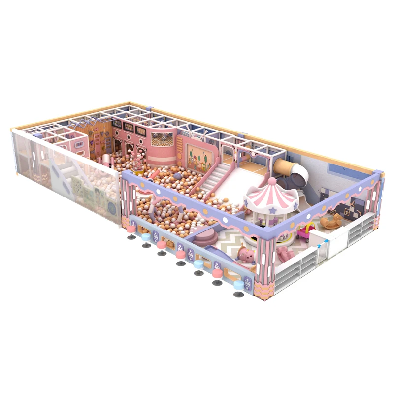 New Design Commercial Toddler Mcdonalds Playground Equipment with Indoor Plastic Playground and Maze