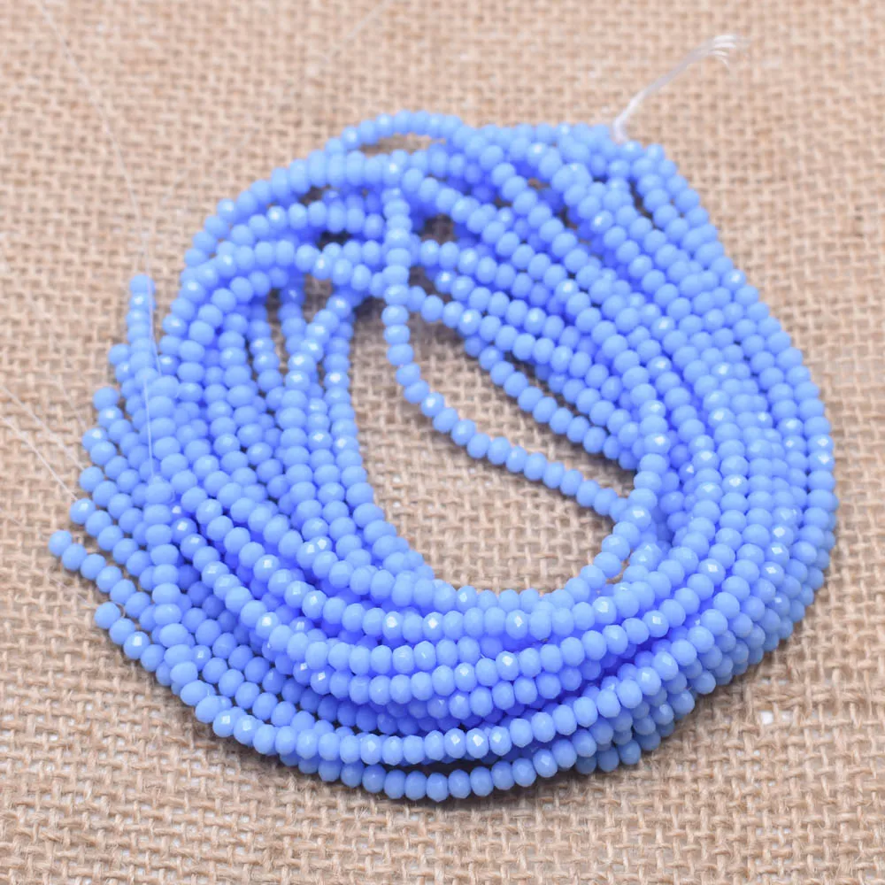 4/6mm Austria Faceted Crystal Beads Round Glass Beads Loose Spacer Beads for Jewelry Making DIY