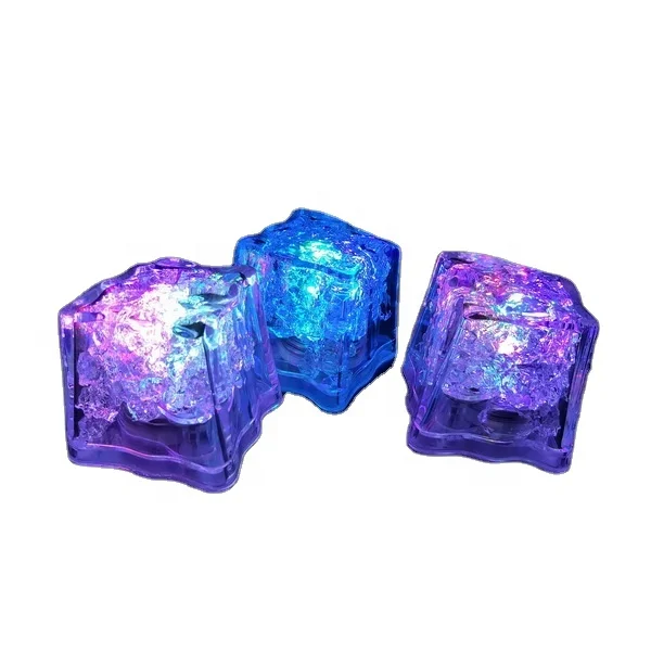 Party Birthday water sensor led flashing pool cube flash ice cube