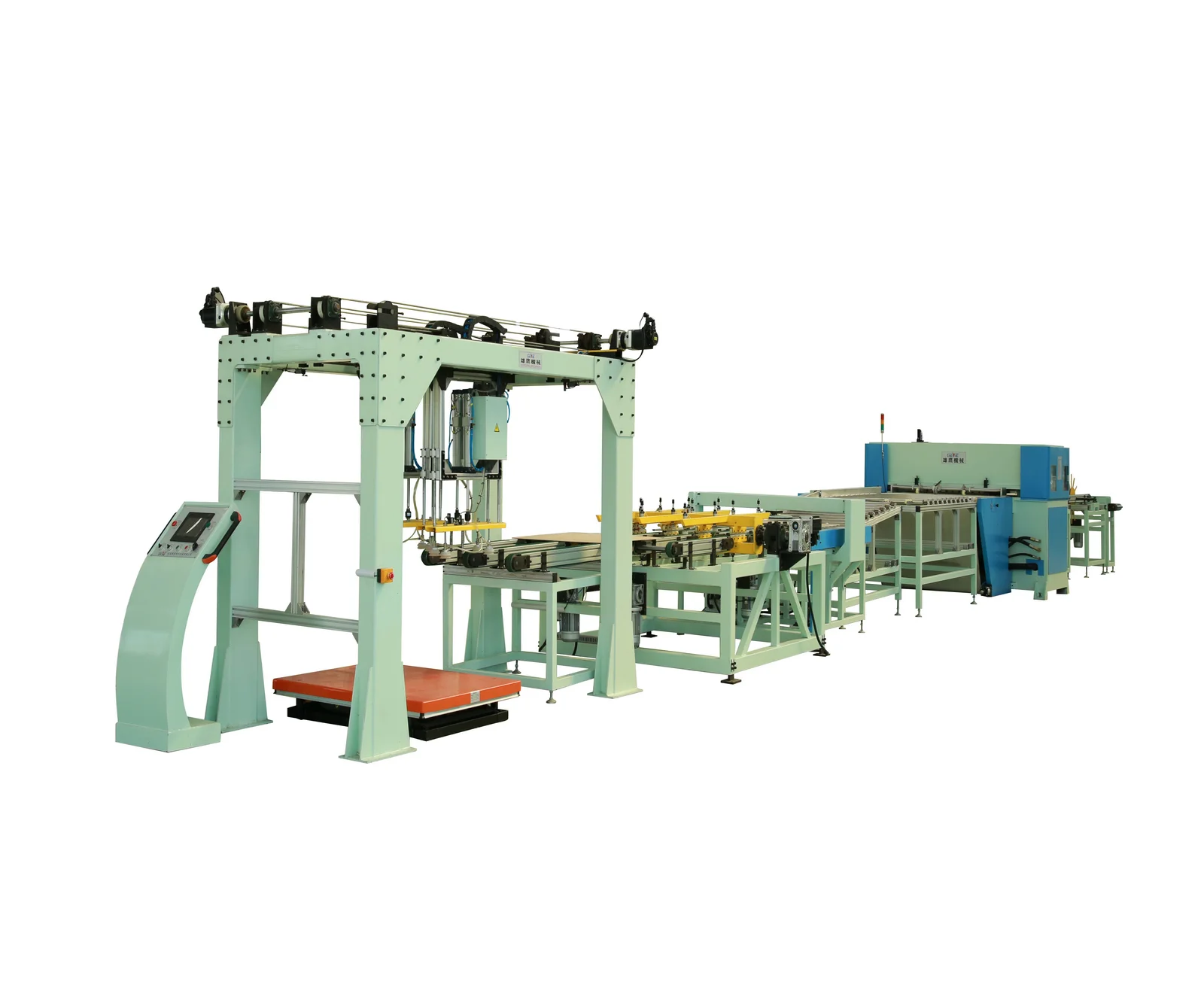 Full automatic WPC SPC floor cutting  line