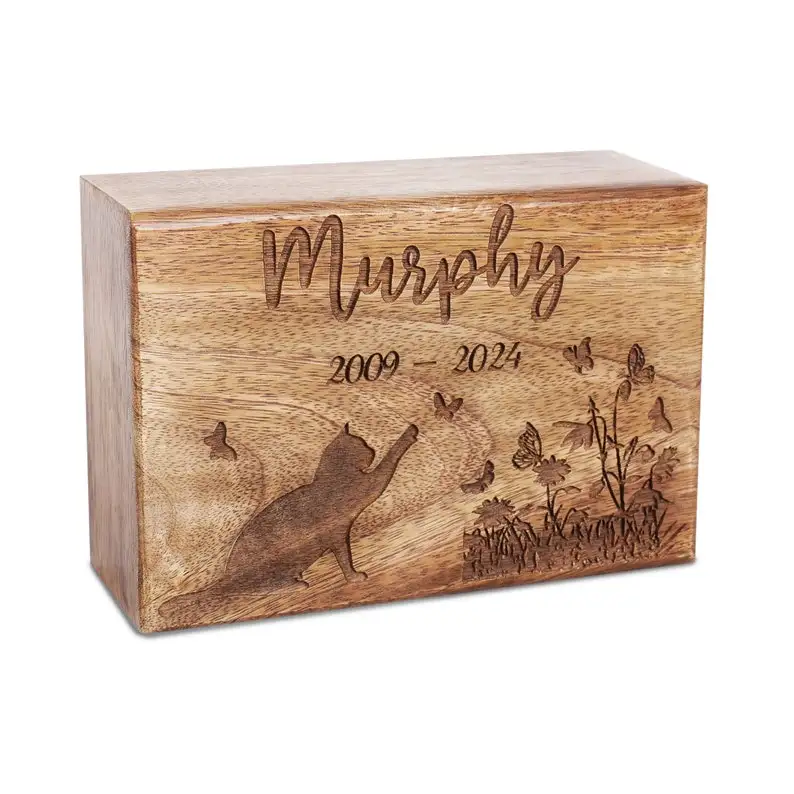 Wholesale Custom Engraved Pet Urn Keepsakes for Cat Dog Ashes Perfect Sympathy Gifts for Loss Open for Bulk Orders