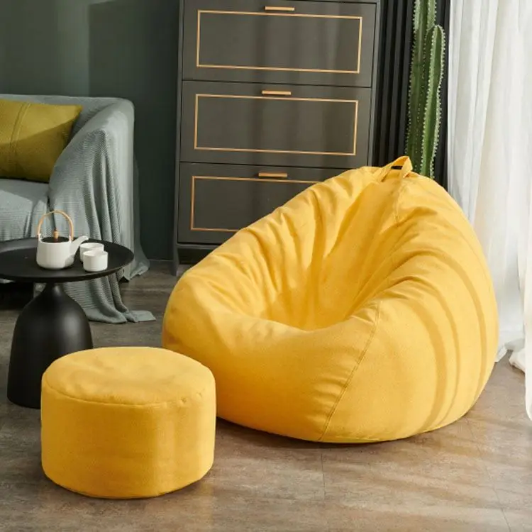 Free sample memory foam filler SAC living room lazy giant bean bag sofa cover bean bag sofa bed