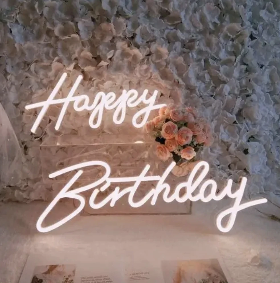 Custom Neon Letter Outdoor Indoor Led Illuminated Sign Personalized Luminous Neon Sign For Wedding Birthday Party