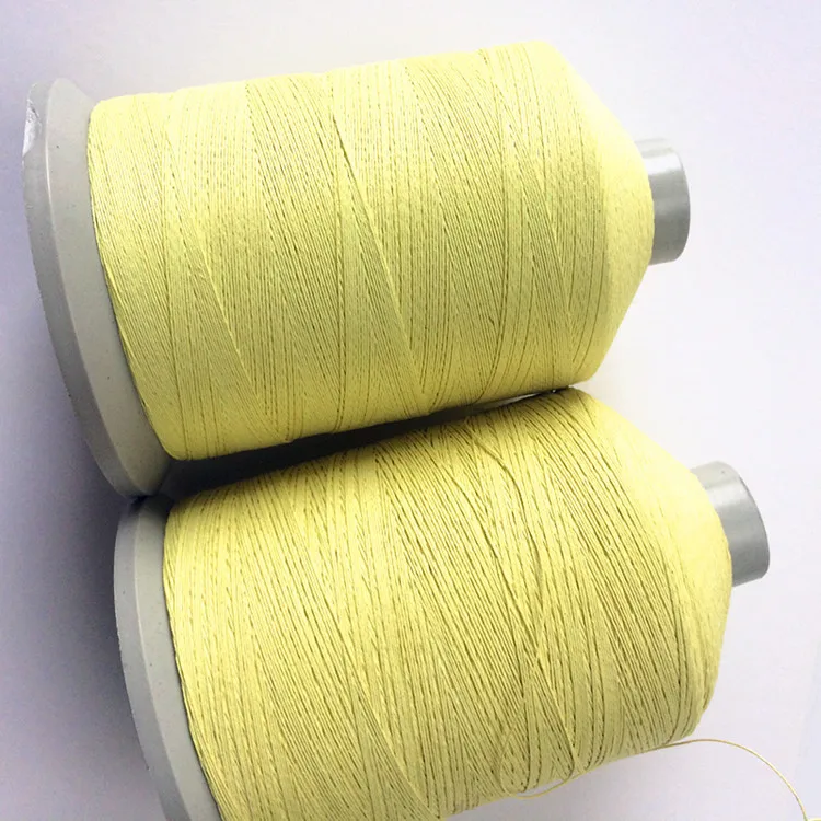100% Spun Weaving Para-aramid Fire Retardant Sewing Thread Fireproof Filament Para Meta Aramid Yarn