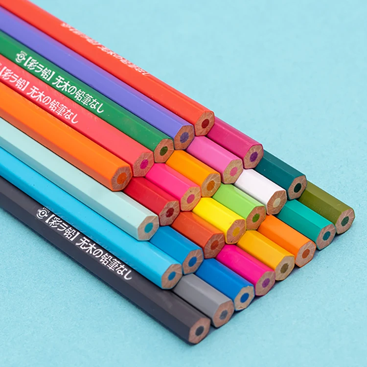 Oem Pattern  60 Colors Pencil School Stationery Set Children Art Watercolor Pencil Set for School Supplier