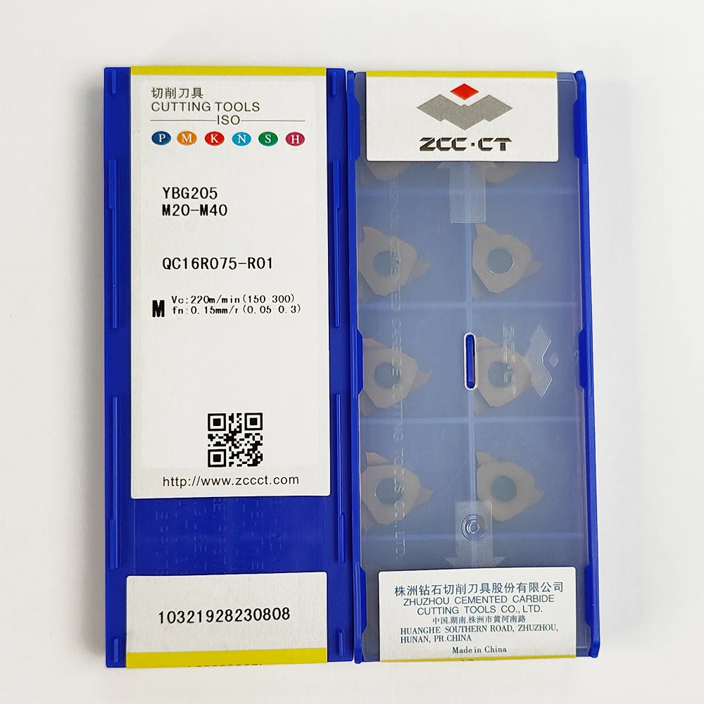 HUAZHICHUN QC16R075-R01 YBG 205 Carbide Inserts Milling Cutter Tool