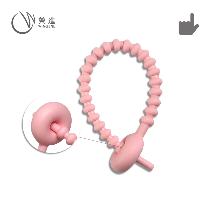 Multi-use Silicone Reusable Flexible Colorful Wire Cable Ties