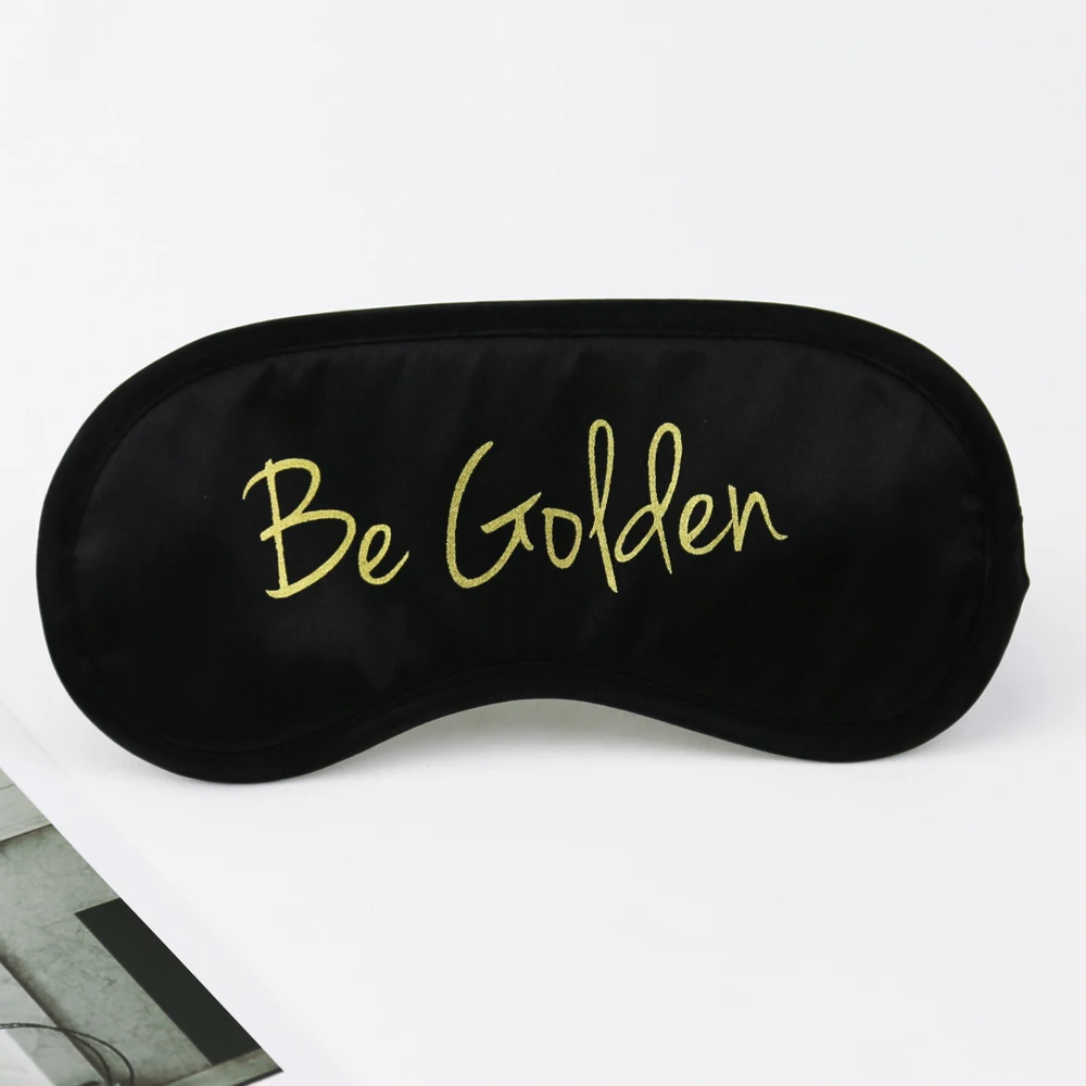 Personalized wholesale eye sleep mask sleeping exquisite quality silk eye mask with custom logo