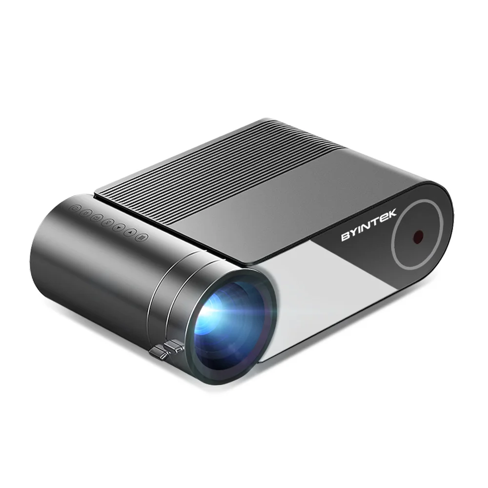 Портативный проектор BYINTEK K9 HD Mini светодиодный Мультиэкран с ЖК-дисплеем Wi-Fi 4K 1280x800P для домашнего кинотеатра